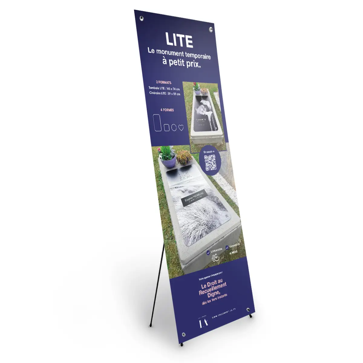 Présentoir de sol 160cm x 55cm LITE – Image 2