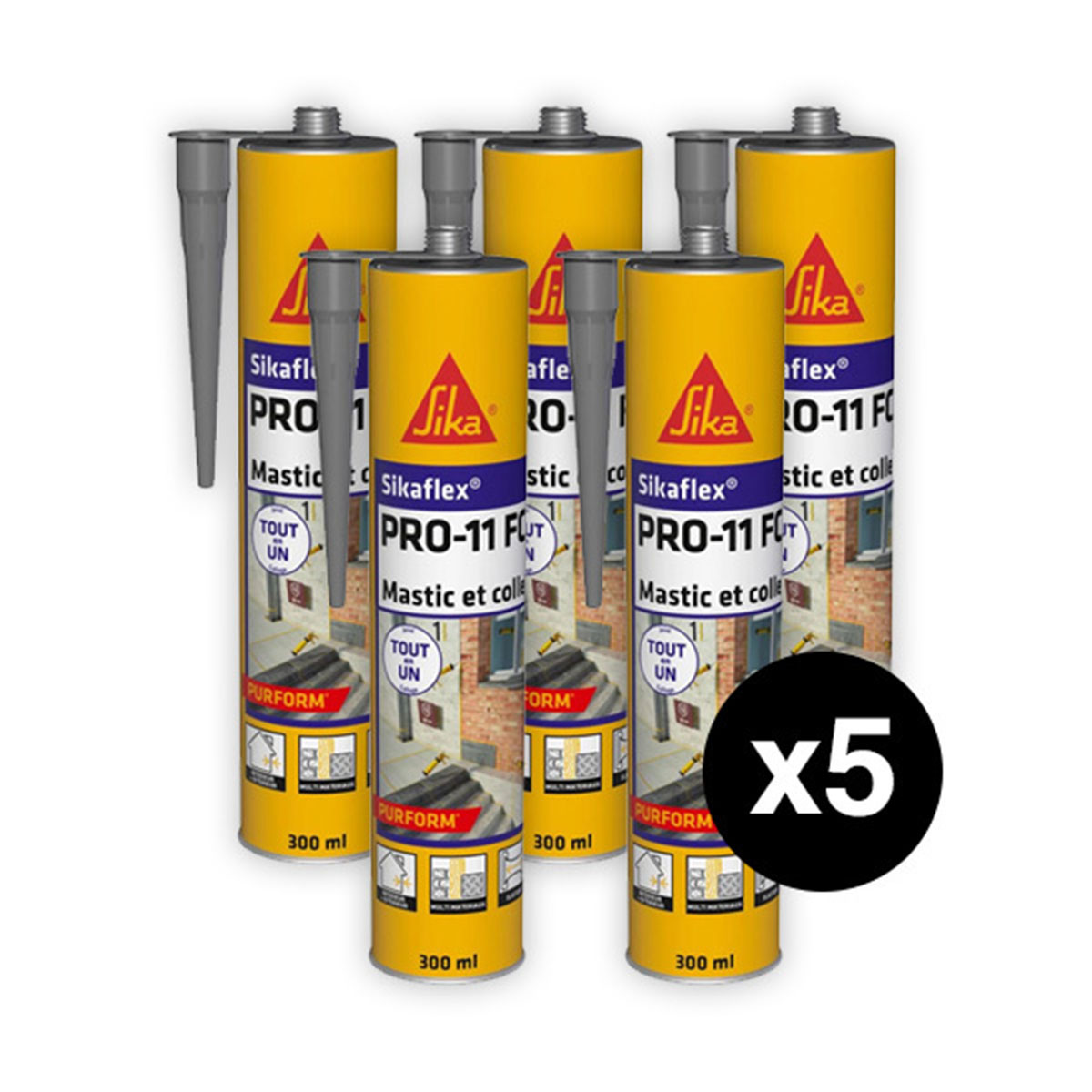 Packs de cartouches de colle pour monuments temporaires - 5 cartouches