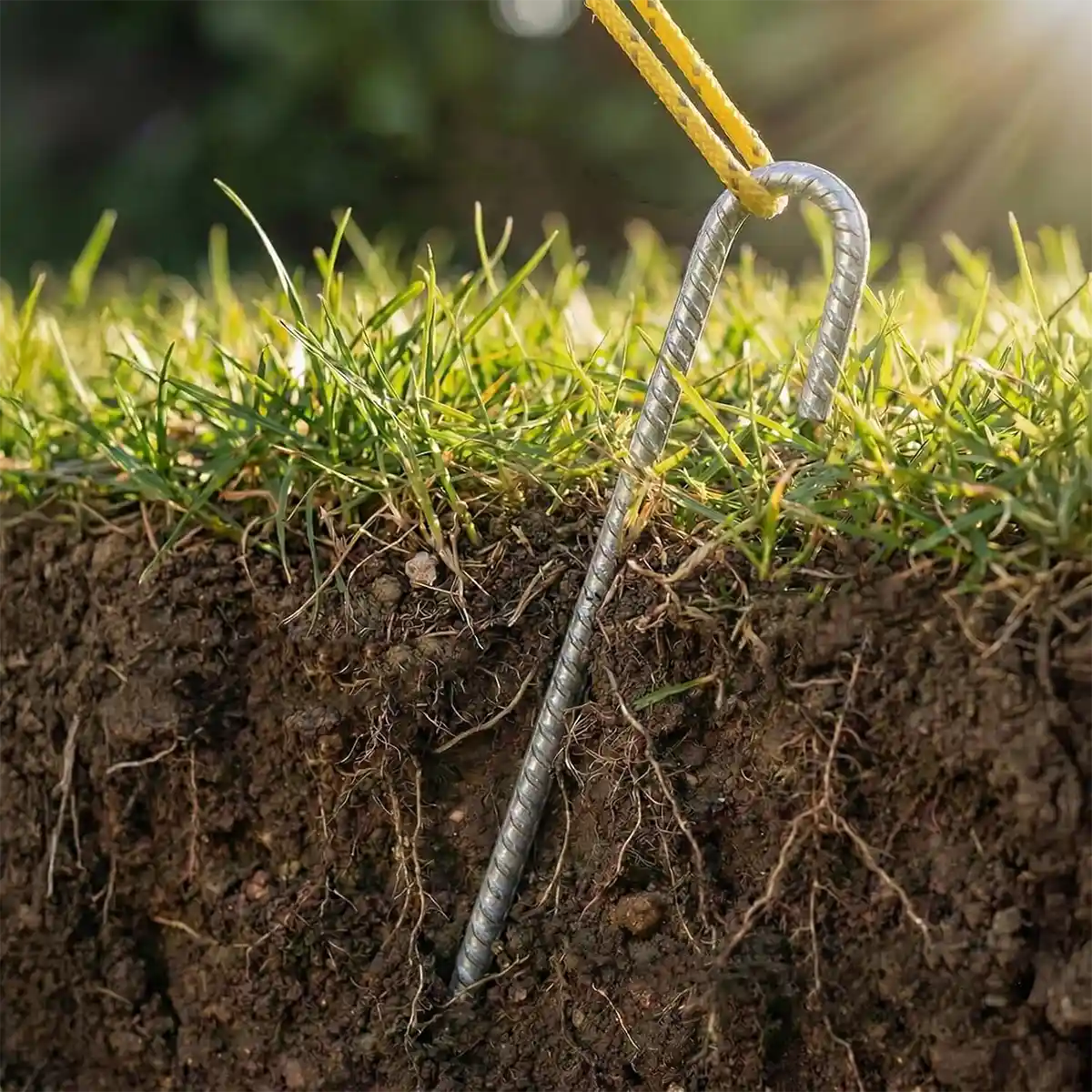 Piquets de fixation pour plaques de chantier (<small>x</small>10 ou <small>x</small>20)
