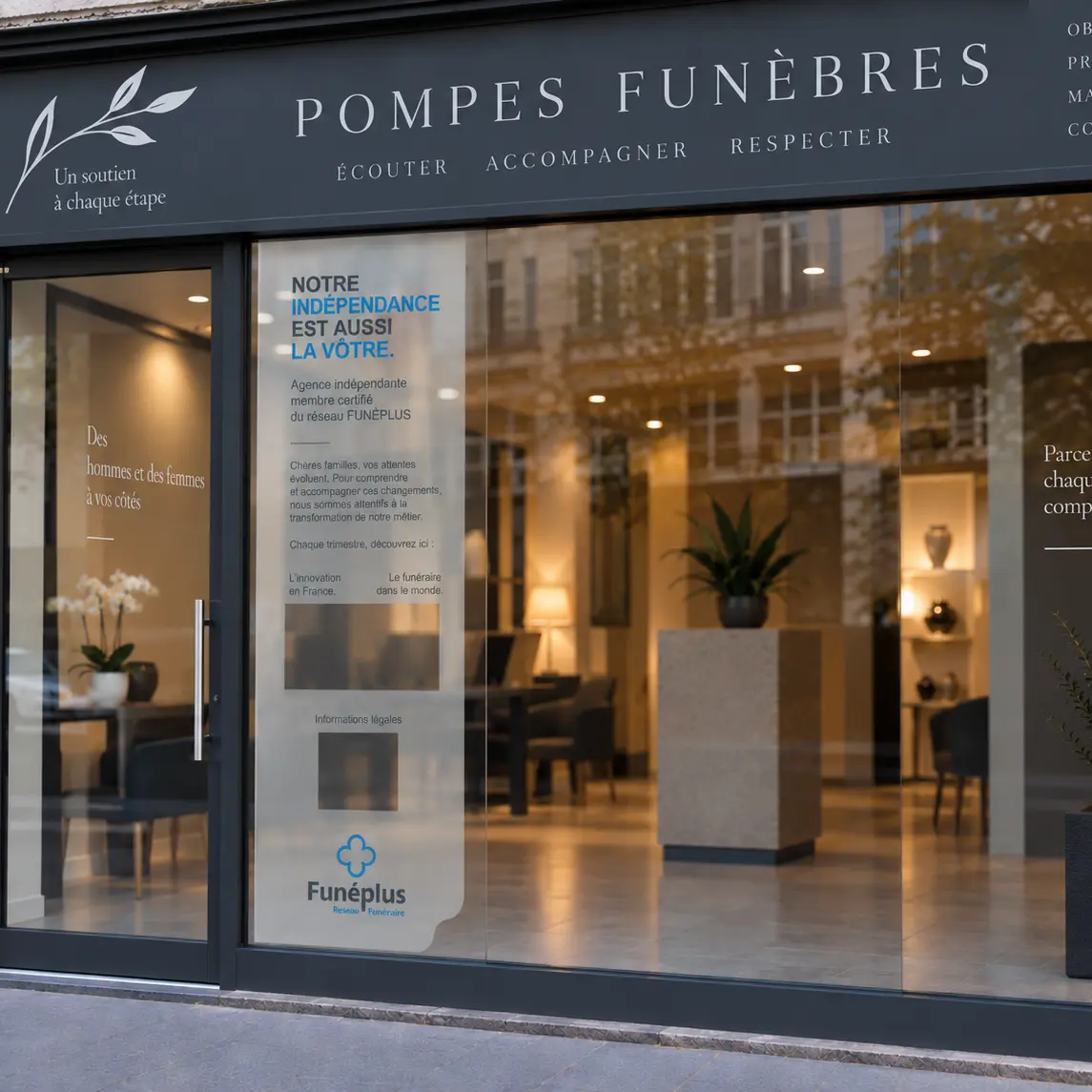 Vitrophanie vitrine